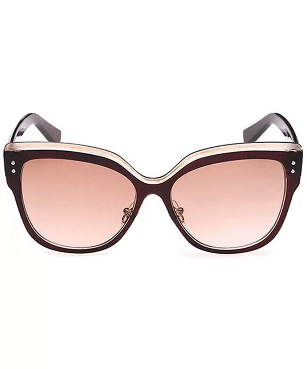 Cateye Sunglasses Your Eye Wear Choice In Summer Lens 57mm - Brown/Brown - CD11AQ7SGVN $13.01 Sport