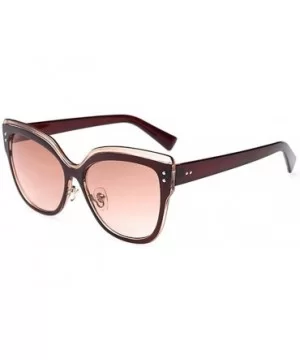 Cateye Sunglasses Your Eye Wear Choice In Summer Lens 57mm - Brown/Brown - CD11AQ7SGVN $13.01 Sport