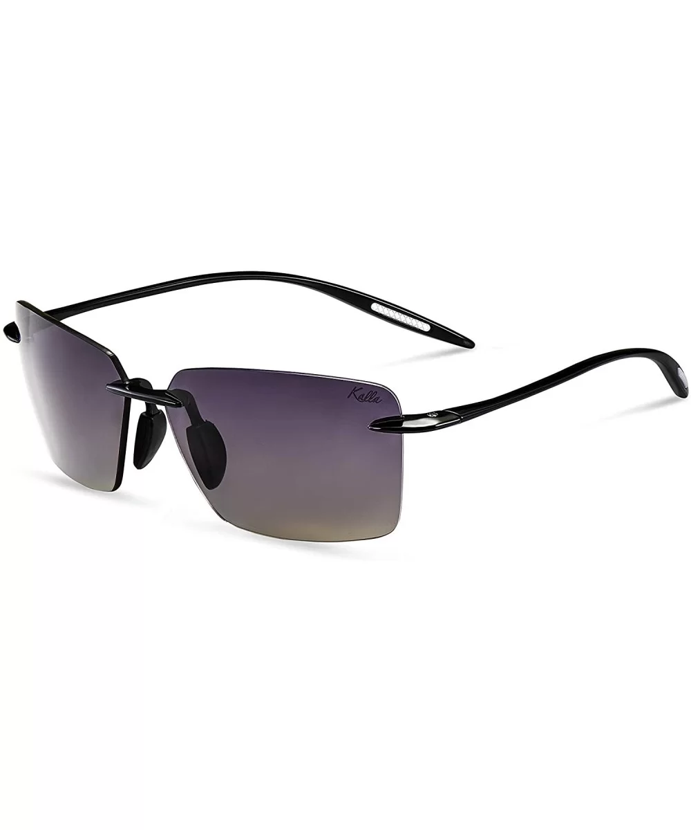 KL5610NC1 Men Ultra Lightweight Rectangle Sunglasses Polarized UV400 Protection Fashion Eyewear - C5196Y5CQ57 $7.99 Rectangular