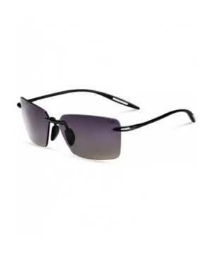 KL5610NC1 Men Ultra Lightweight Rectangle Sunglasses Polarized UV400 Protection Fashion Eyewear - C5196Y5CQ57 $7.99 Rectangular