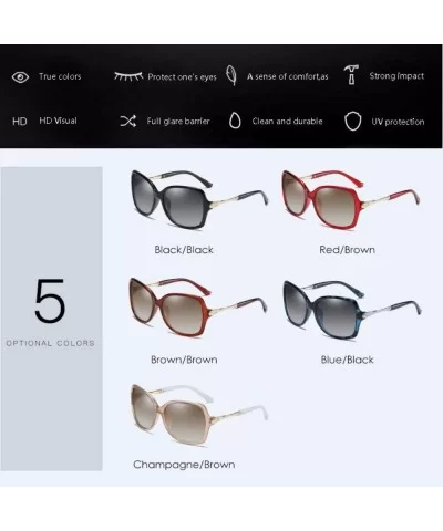 Sunglasses Women's Polarized Sunglasses Classic Large Frame Sunglasses Driving Glasses - C - CM18QRG4HOK $29.96 Aviator