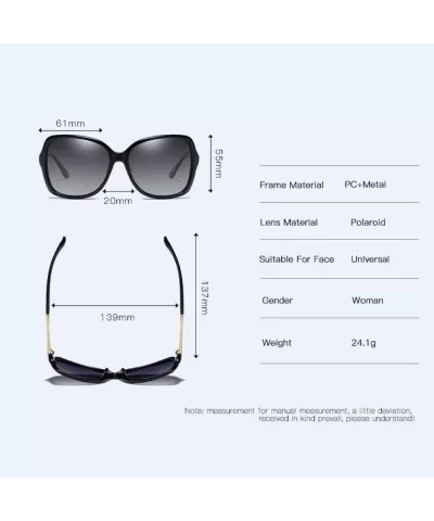 Sunglasses Women's Polarized Sunglasses Classic Large Frame Sunglasses Driving Glasses - C - CM18QRG4HOK $29.96 Aviator