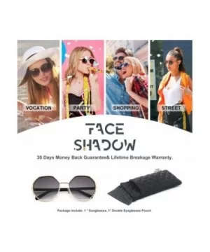 Round Hippie Metal Sunglasses for Women Man Retro Vintage Wave-shaped Sun Glasses - Black - CC18WOEGKTA $10.81 Oversized