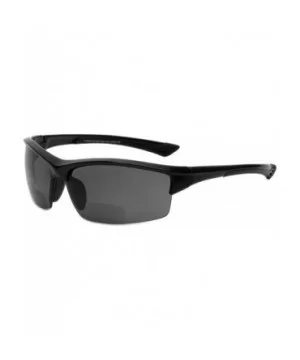 Sport Polarized Bi-Focal Safety Sunglasses with UV Protection PC066BF - Black/Grey - CQ18M5YE98G $33.76 Sport