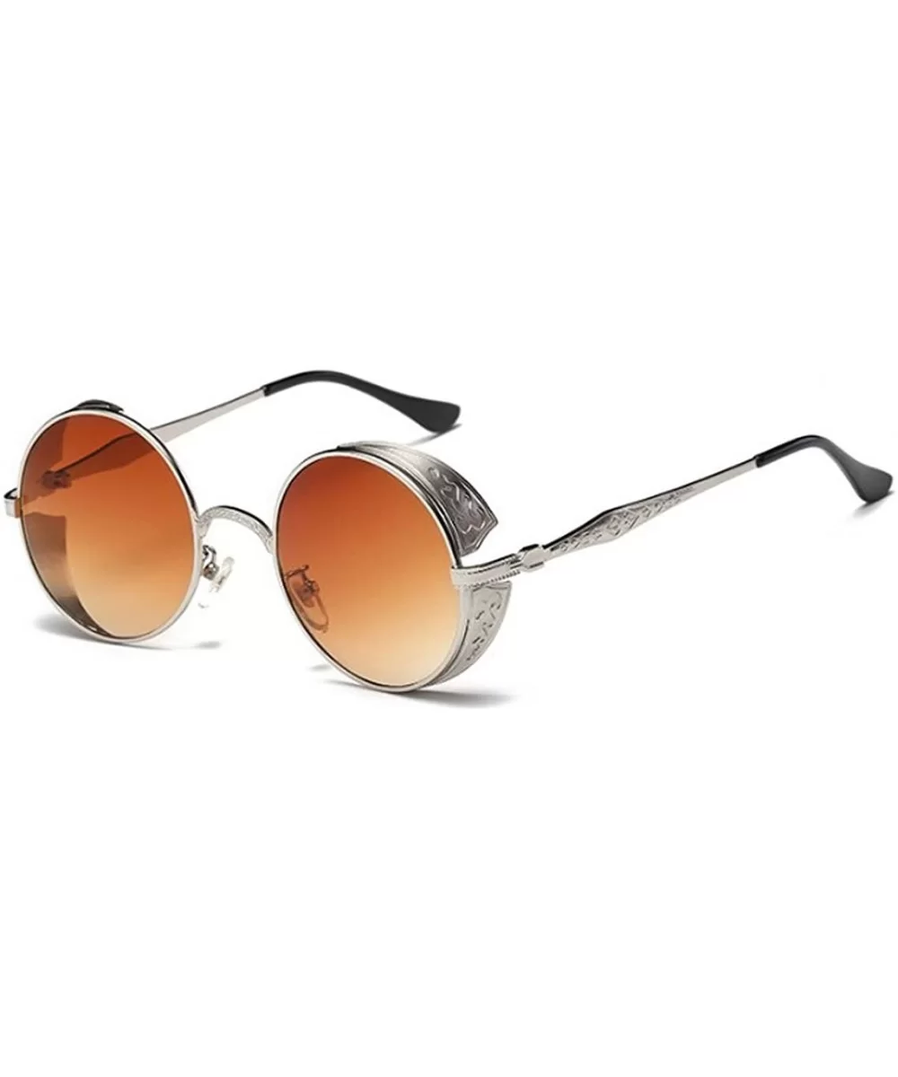 Gothic box windproof fashion sunglasses Europe and the United States tide - The Silver Box - CZ183NG7OEE $20.96 Round