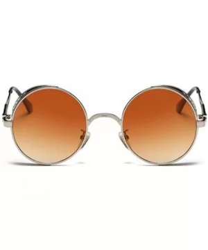 Gothic box windproof fashion sunglasses Europe and the United States tide - The Silver Box - CZ183NG7OEE $20.96 Round