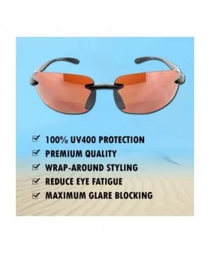 Island Bifocal Sunglasses Rimless Readers - Non-polarized Tortoise Frame/Yellow Night Driving Lens - C911X6ZGD8B $18.95 Round