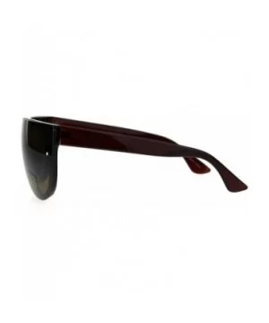 Chic Designer Fashion Sunglasses Womens Flat Top Oval Trendy Shades UV 400 - Brown (Brown) - CE185NHD26T $6.22 Oval