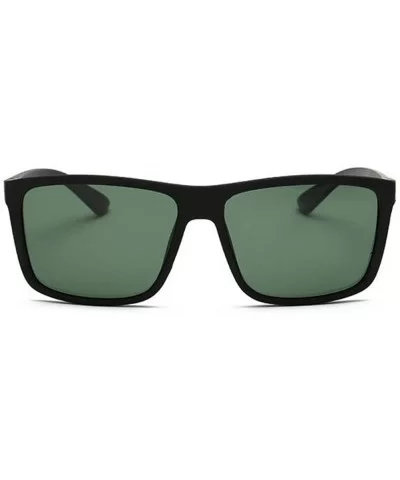 Mens Vintage Rectangle Polarized Sunglass Women Driving Anti-UV Glasses Eyewear - Green - CX18HDZA508 $5.24 Rectangular