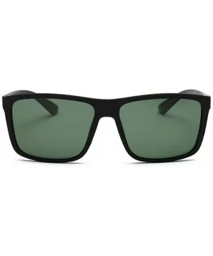 Mens Vintage Rectangle Polarized Sunglass Women Driving Anti-UV Glasses Eyewear - Green - CX18HDZA508 $5.24 Rectangular