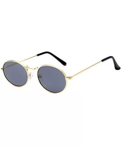 Great Quality Vintage Retro Oval Sunglasses Ellipse Metal Frame Glasses Trendy Fashion Shades - Multicolor-d - CH18T04YGNN $4...