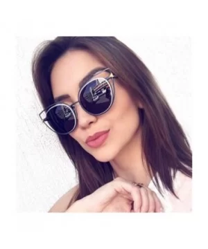 Kitty Eye Sunglasses Women Brand Designer 2017 Vintage Oversized Shades 997242Y - Black - CT184YKWE7W $12.13 Oversized