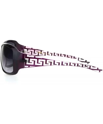 Womens 90s Classic Rectangular Plastic Narrow Butterfly Sunglasses - Purple Gradient Black - CA18OEQ8TMA $8.68 Butterfly