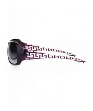 Womens 90s Classic Rectangular Plastic Narrow Butterfly Sunglasses - Purple Gradient Black - CA18OEQ8TMA $8.68 Butterfly