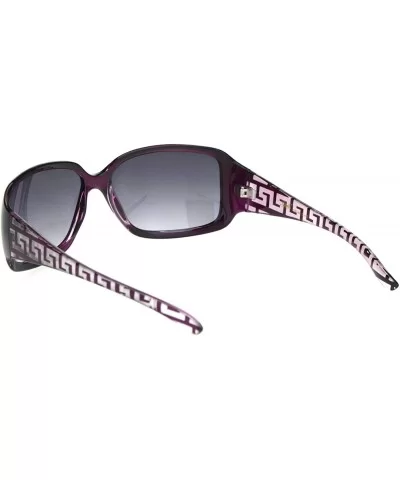 Womens 90s Classic Rectangular Plastic Narrow Butterfly Sunglasses - Purple Gradient Black - CA18OEQ8TMA $8.68 Butterfly