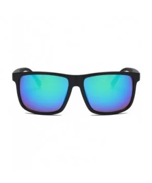 Men Retro Classic Sports Rectangular UV Protection Sunglasses - Green - CF18IZIZSUA $7.15 Rectangular