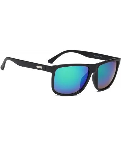 Men Retro Classic Sports Rectangular UV Protection Sunglasses - Green - CF18IZIZSUA $7.15 Rectangular