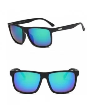 Men Retro Classic Sports Rectangular UV Protection Sunglasses - Green - CF18IZIZSUA $7.15 Rectangular