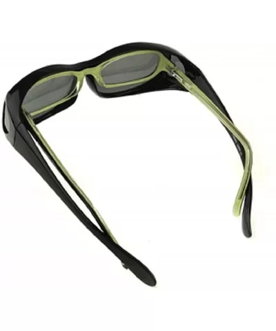 Unisex Polarized Fit Over Sunglasses Wear Over Cover Over Glasses - 2 Black - CO12IDLJDY3 $15.93 Round