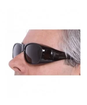 Unisex Polarized Fit Over Sunglasses Wear Over Cover Over Glasses - 2 Black - CO12IDLJDY3 $15.93 Round