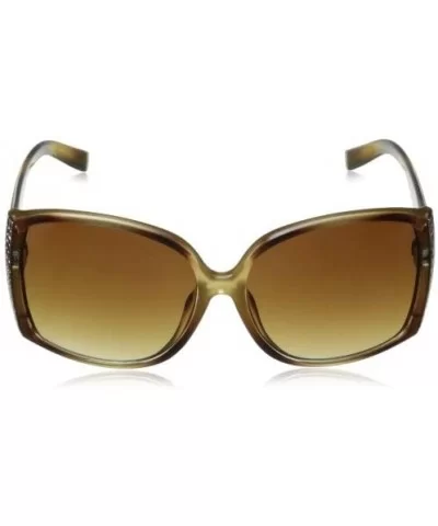 Women's R3163 Butterfly Sparkled Sunglasses with 100% UV Protection - 58 mm - Brown Sparkle - CW11HJIVA01 $36.38 Butterfly