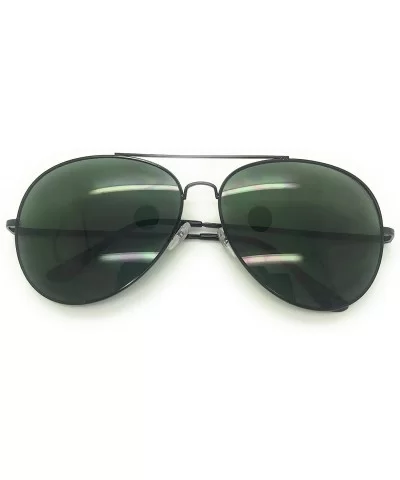 Aviator Sunglasses for Men Women Metal Flat Top Classic Sunglasses lightweight Driving UV400 - C912ODBJK6Y $6.26 Aviator