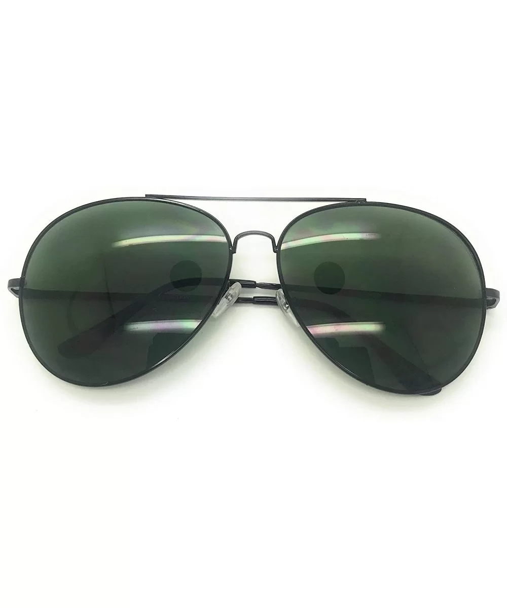 Aviator Sunglasses for Men Women Metal Flat Top Classic Sunglasses lightweight Driving UV400 - C912ODBJK6Y $6.26 Aviator