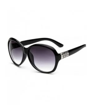 Sunglasses Women Fashion Decorative Large Frame Sun Glasses Europe And United States Retro - CP197A23LEK $11.71 Round