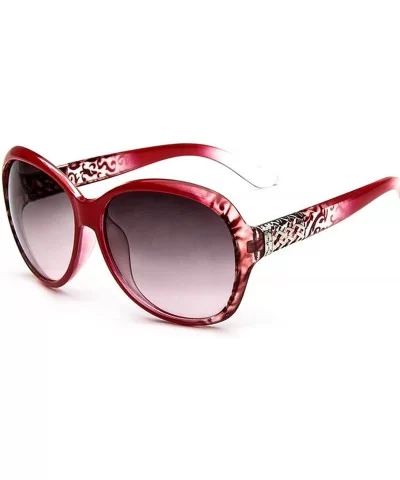 Sunglasses Women Fashion Decorative Large Frame Sun Glasses Europe And United States Retro - CP197A23LEK $11.71 Round