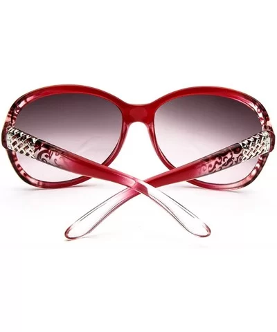 Sunglasses Women Fashion Decorative Large Frame Sun Glasses Europe And United States Retro - CP197A23LEK $11.71 Round