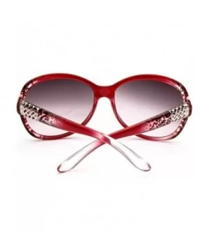 Sunglasses Women Fashion Decorative Large Frame Sun Glasses Europe And United States Retro - CP197A23LEK $11.71 Round