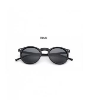 2020 New Sunglasses Women Er Acetate Round Sun Glasses Men Classic Rivet Eyewear Feminino Oculos UV400 - Black - CX198A82OMY ...